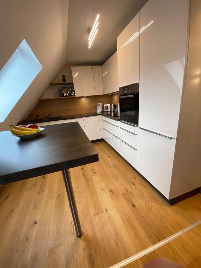Modernes Penthouse, Nahe Wuerzburg Apartment Luaran gambar